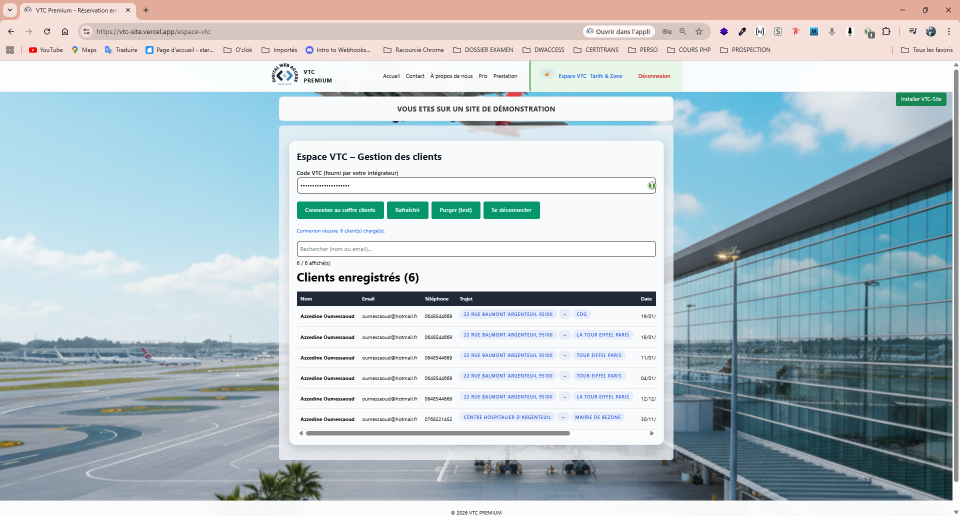 VTC Premium (Site de réservation) - visuel 4