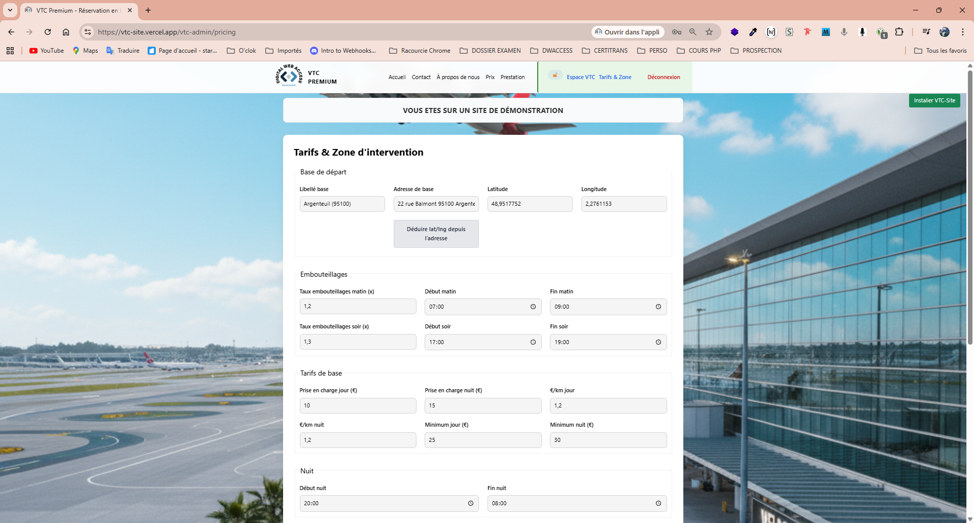 VTC Premium (Site de réservation) - visuel 5